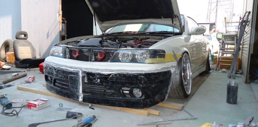 バンパーのカスタマイズ作業2